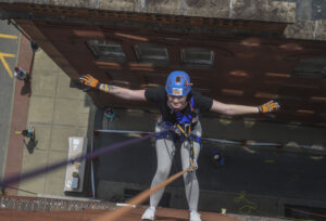 A leap of faith: what it's like to rappel for a cause